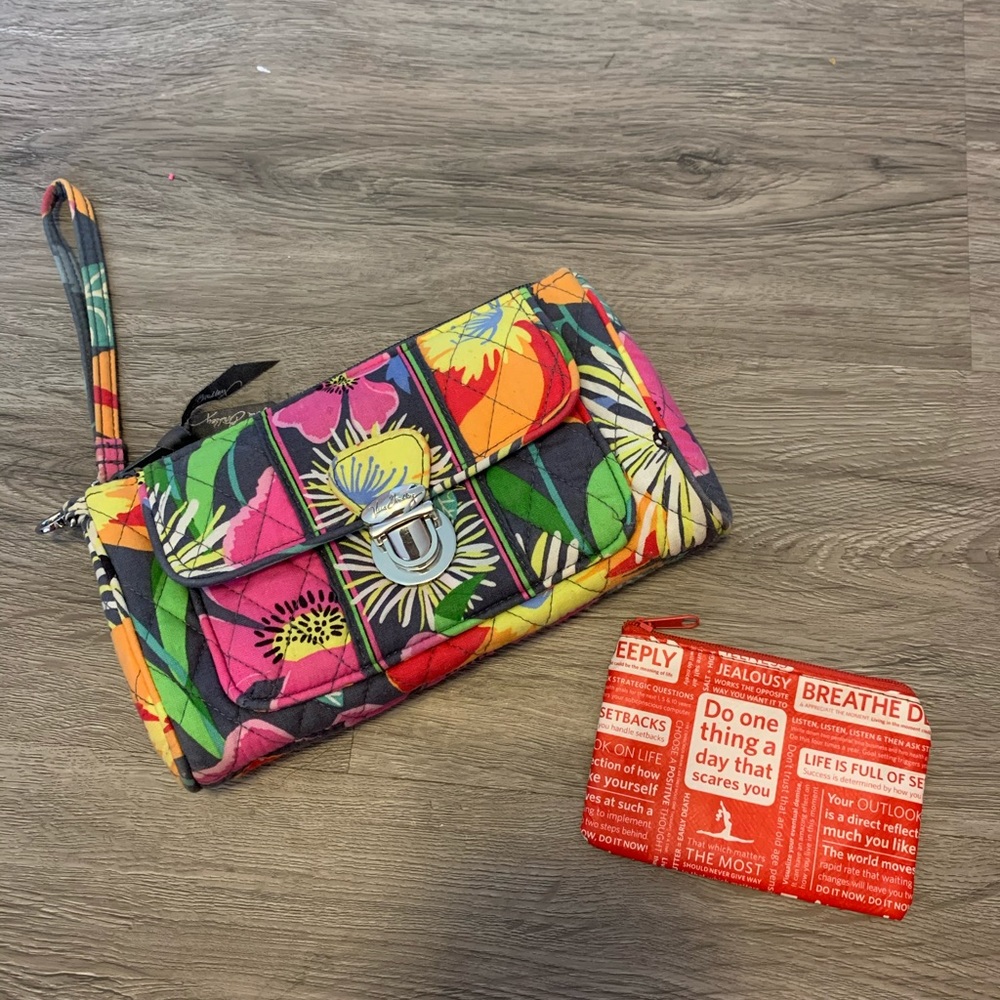 Vera Bradley Large Wristlet w/ Lululemon CoinPurse